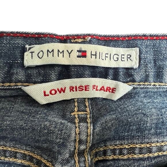 Vntg Y2K Tommy Hilfiger Low Rise Flare Jeans 6 - Picture 4 of 8